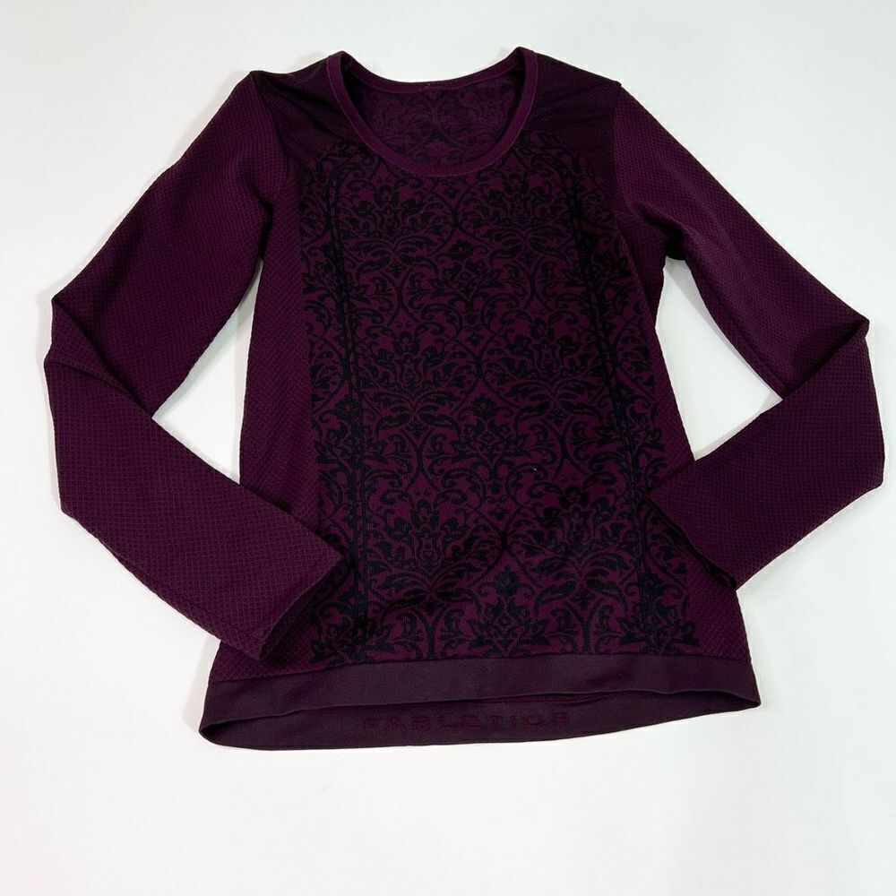 Fabletics Shirt Womens Medium Oula Second Skin Long Sleeve Workout Fitness Top - Picture 2 of 10